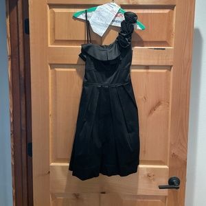 Women’s black cocktail dress